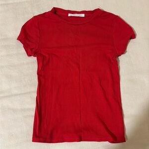 LA relaxed cotton tshirt red